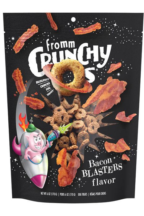 Fromm Crunchy Os Bacon Blasters Flavor Dog Treats 6oz