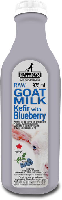 Happy Days Dairy Raw Goat Kefir with Blueberry