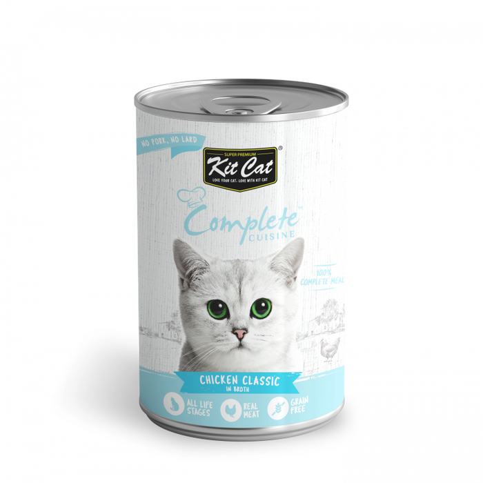 Kit Cat Complete Cuisine Chicken Classic in Broth Wet Cat Food