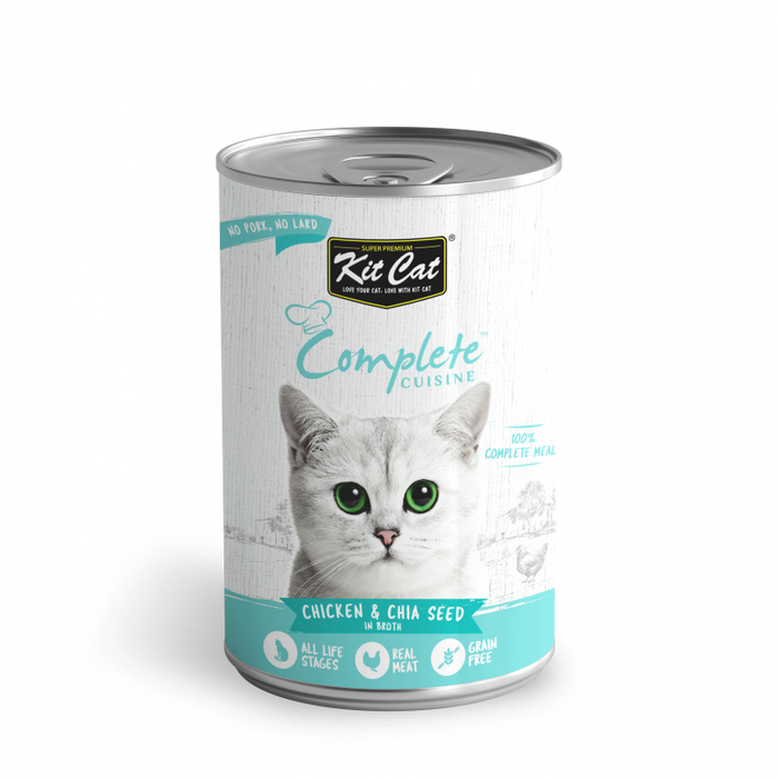 Kit Cat Complete Cuisine Chicken & Chia Seed in Broth Wet Cat Food