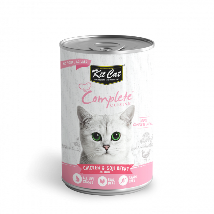 Kit Cat Complete Cuisine Chicken & Goji Berry in Broth Wet Cat Food