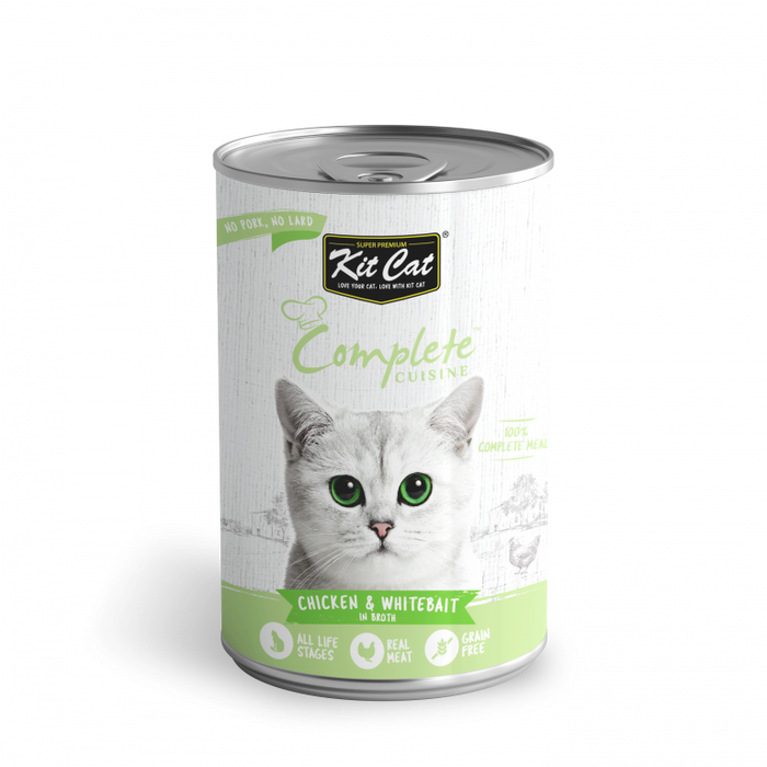 Kit Cat Complete Cuisine Chicken & Whitebait in Broth Wet Cat Food