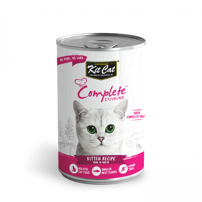 Kit Cat Complete Cuisine Kitten Recipe Tuna in Broth Wet Cat Food