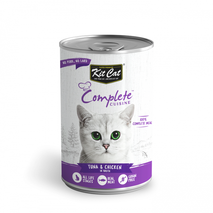 Kit Cat Complete Cuisine Tuna and Chicken in Broth Wet Cat Food