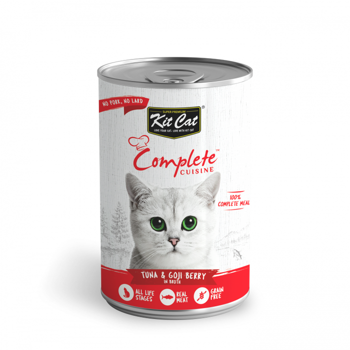 Kit Cat Complete Cuisine Tuna and Goji Berry in Broth Wet Cat Food