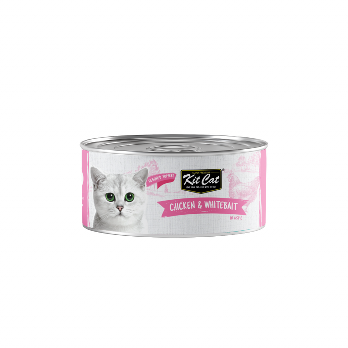 Kit Cat Deboned Chicken & Whitebait Toppers Wet Cat Food