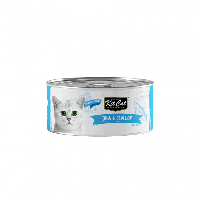 Kit Cat Deboned Tuna & Scallop Toppers Wet Cat Food