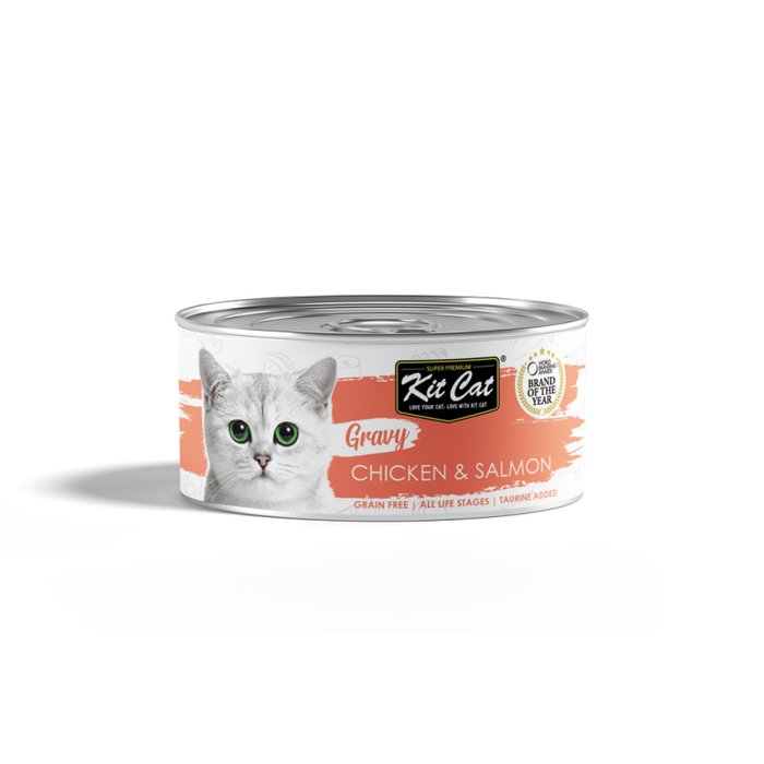 Kit Cat Gravy Series Chicken & Salmon Wet Cat Food