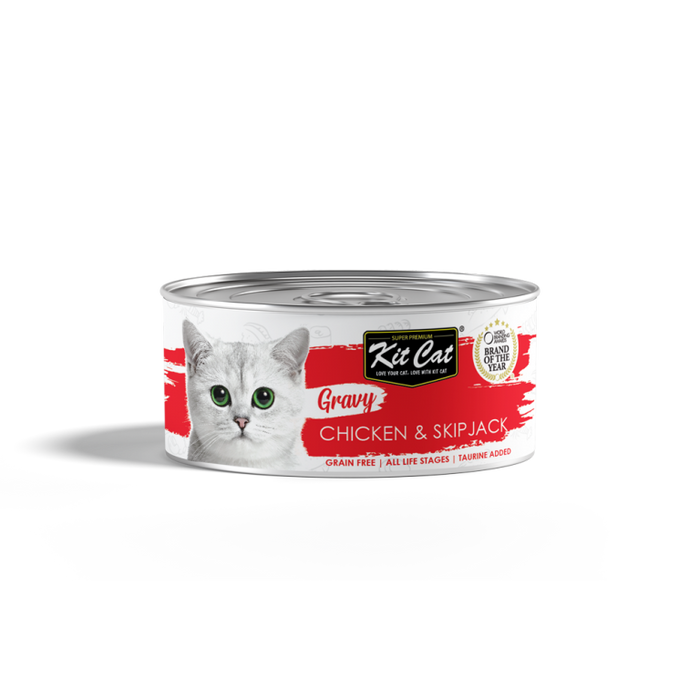 Kit Cat Gravy Series Chicken & Skipjack Wet Cat Food