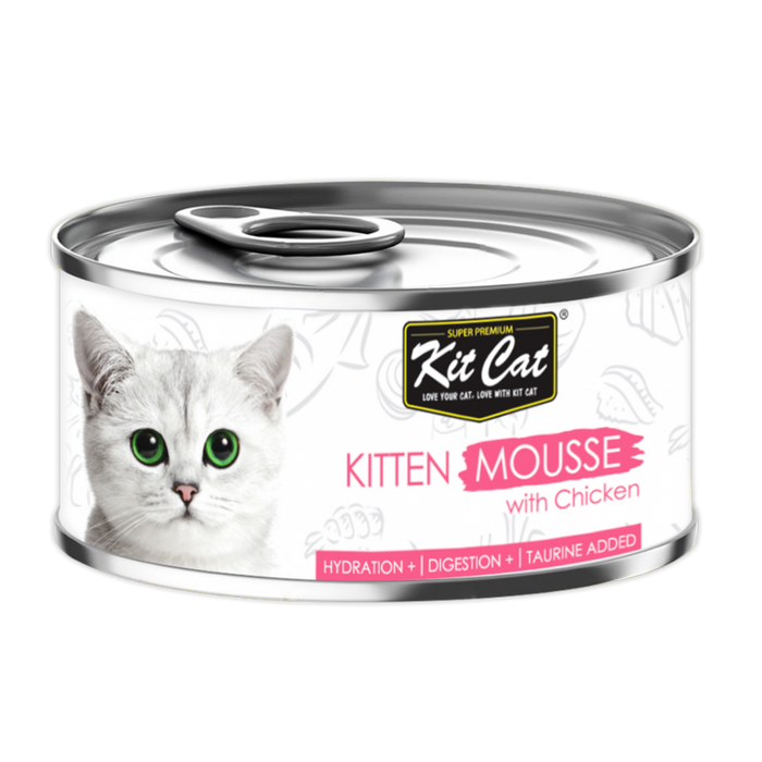 Kit Cat Kitten Mousse with Chicken Wet Cat Food