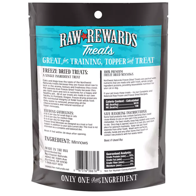 Northwest Naturals Freeze Dried Minnow Dog Treat