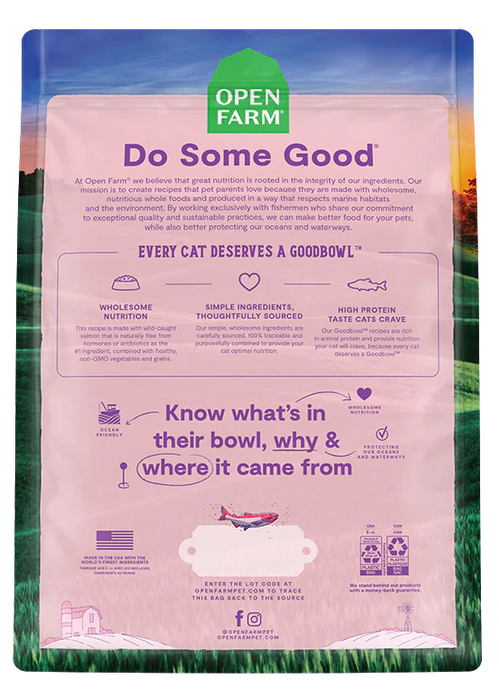 Open Farm GoodBowl Wild-Caught Salmon & Brown Rice Recipe for Cats