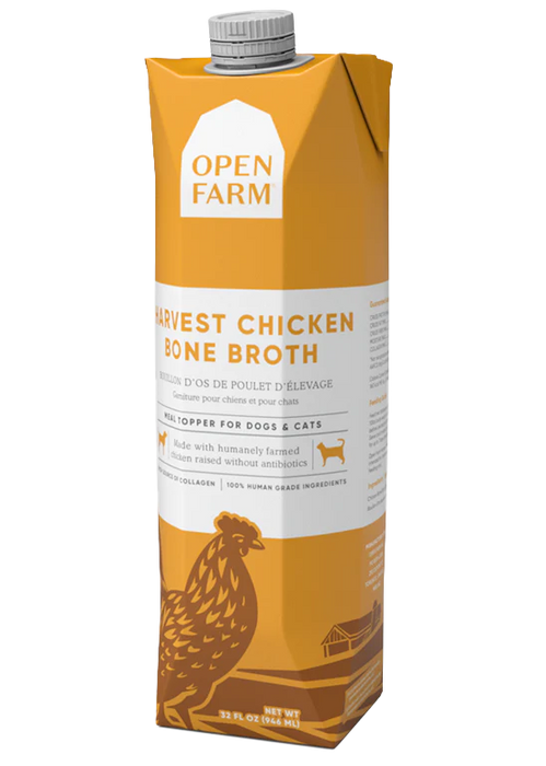 Open Farm Harvest Chicken Bone Broth for Dogs