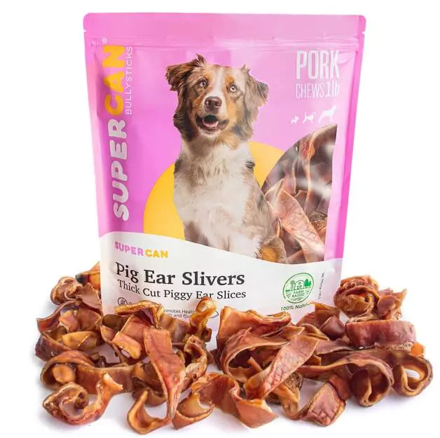 Super Can Pig Ear Slivers
