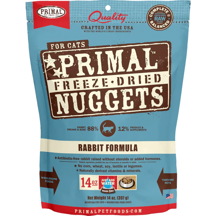 Primal Freeze Dried Rabbit Nuggets For Cats