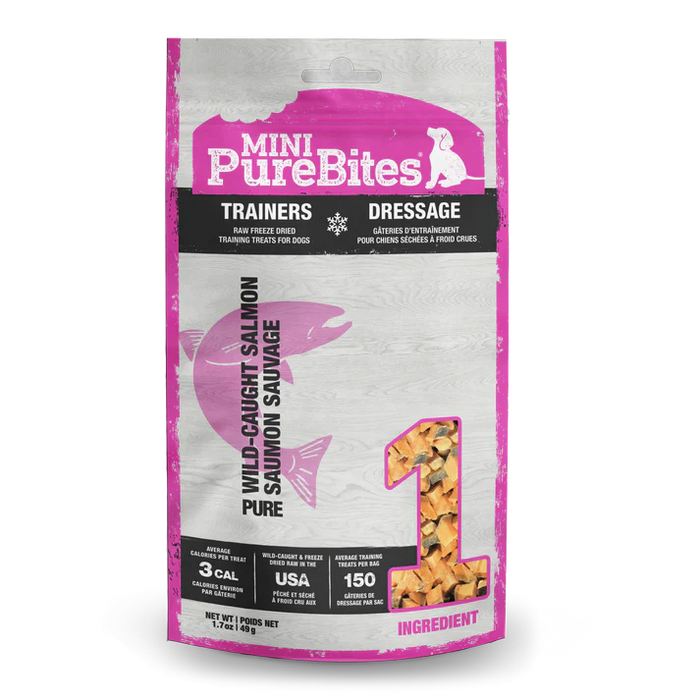 PureBites Mini Trainers Salmon Dog Treats 49g