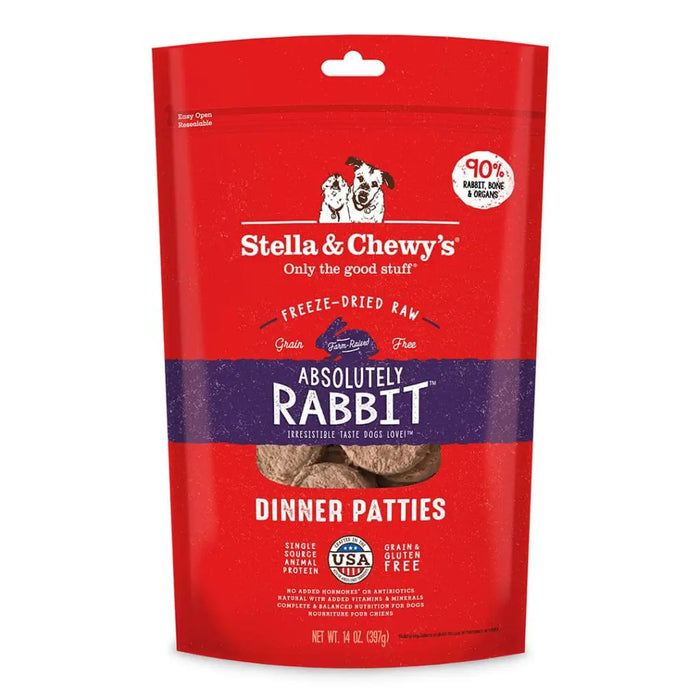 Stella & Chewy's Absolutely Rabbit Freeze Dried Raw Dinner Patties Dog Food