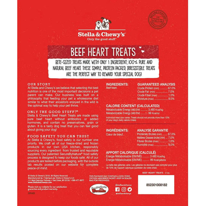 Stella & Chewy's Beef Hearts Dog Treat