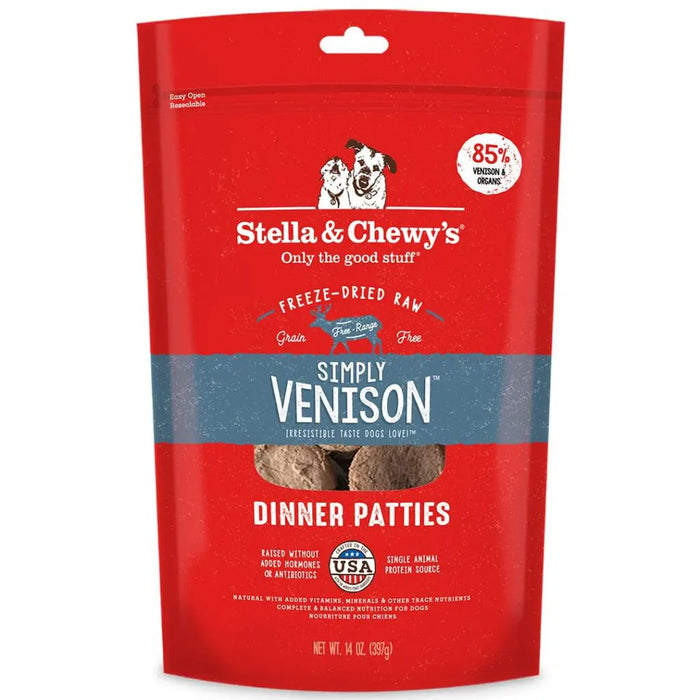 Stella & Chewy's Simply Venison Freeze Dried Raw Dinner Patties Dog Food