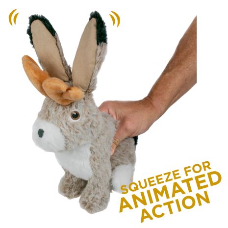 Tall Tails Plush Animated Jackalope Dog Toy