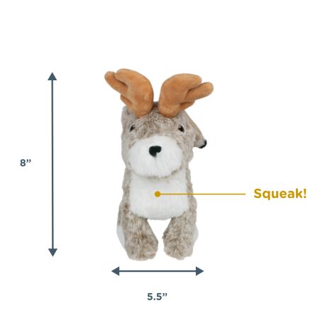 Tall Tails Plush Animated Jackalope Dog Toy