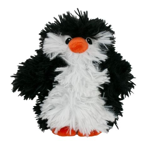 Tall Tails Plush Real Feel Fluffy Penquin Squeaker Dog Toy