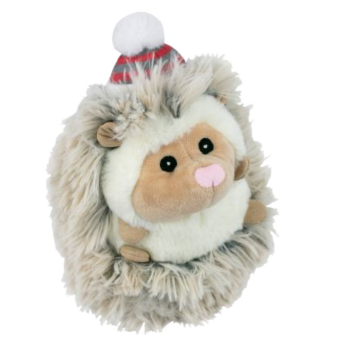 Tall Tails Real Feel Fluffy Hedgehog with Squeaker Dog Toy