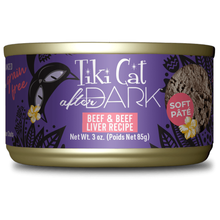 Tiki Cat After Dark Pate Beef & Beef Liver Recipe Wet Cat Food