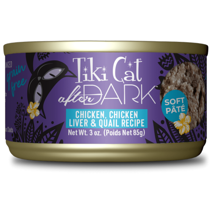 Tiki Cat After Dark Pate Chicken & Quail Recipe Wet Cat Food