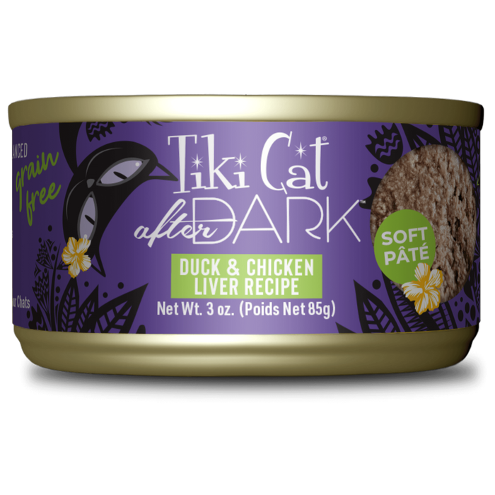 Tiki Cat After Dark Pate Duck & Chicken Liver Recipe Wet Cat Food