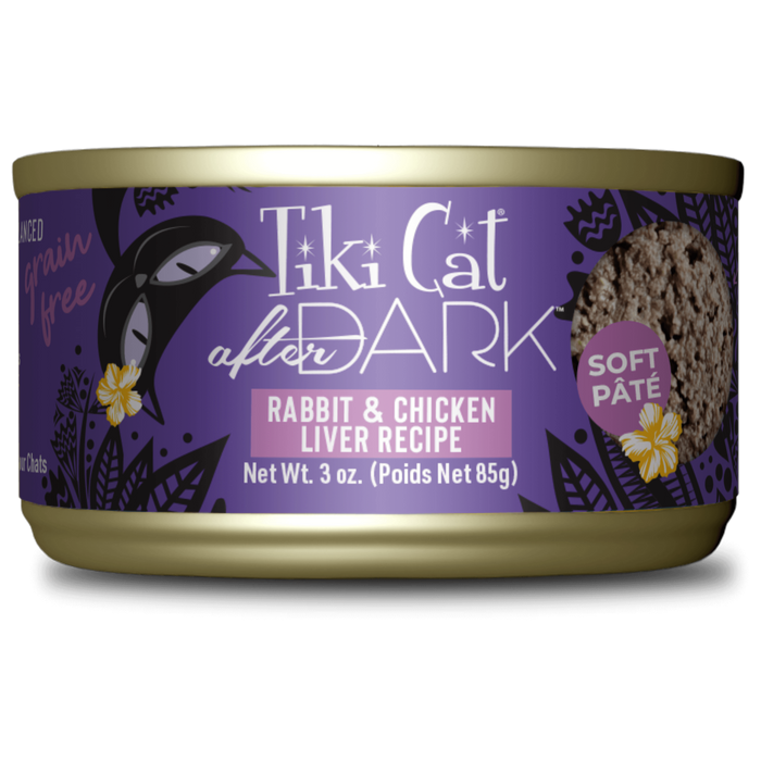 Tiki Cat After Dark Pate Rabbit & Chicken Liver Recipe Wet Cat Food