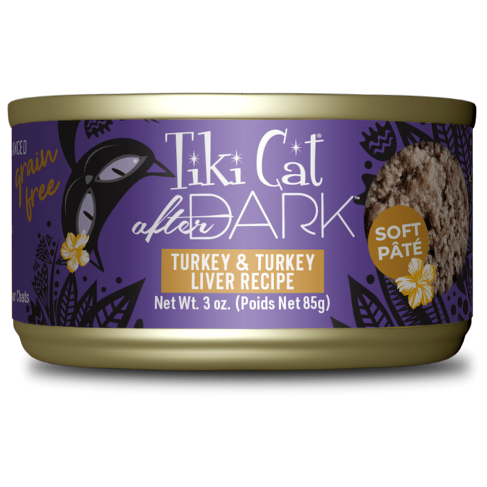 Tiki Cat After Dark Pate Turkey & Turkey Liver Recipe Wet Cat Food