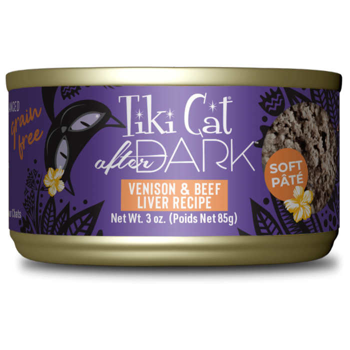 Tiki Cat After Dark Pate Venison & Beef Liver Recipe Wet Cat Food