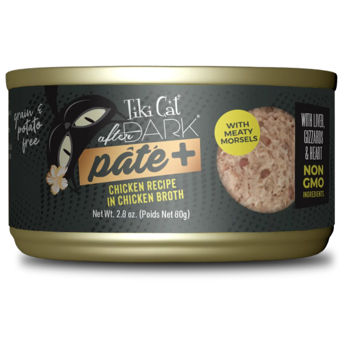 Tiki Cat After Dark Pate+ Chicken Wet Cat Food