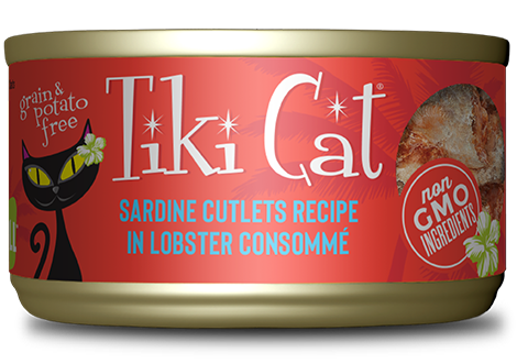 Tiki Cat Bora Bora Grill Sardine Cutlets in Lobster Consomme Wet Food