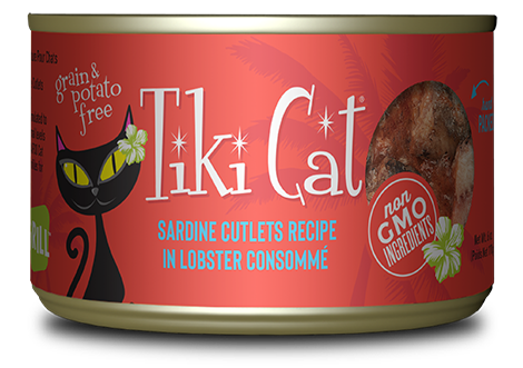 Tiki Cat Bora Bora Grill Sardine Cutlets in Lobster Consomme Wet Food