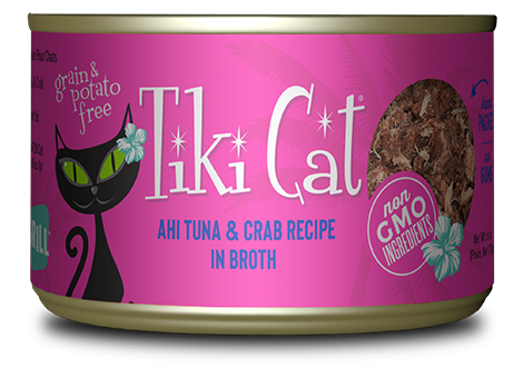 Tiki Cat Hana Grill Ahi Tuna & Crab in Broth Wet Food