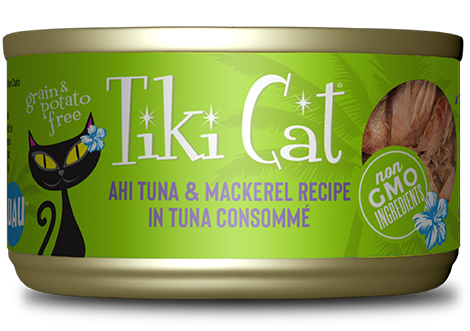 Tiki Cat Luau Ahi Tuna & Mackerel in Tuna Consomme Wet Food