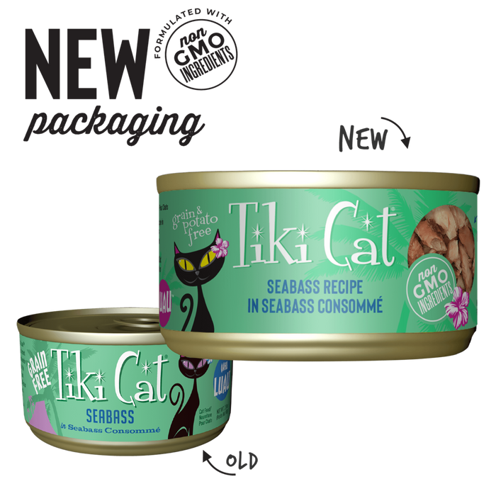 Tiki Cat Luau Seabass in Seabass Consomme Wet Food