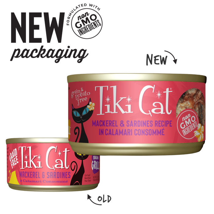 Tiki Cat Makaha Grill Mackerel & Sardines Calamari Consomme Wet Food