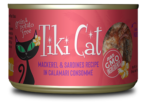 Tiki Cat Makaha Grill Mackerel & Sardines Calamari Consomme Wet Food