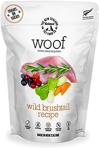 Woof Wild Brushtail Freeze Dried Raw Food For Dogs