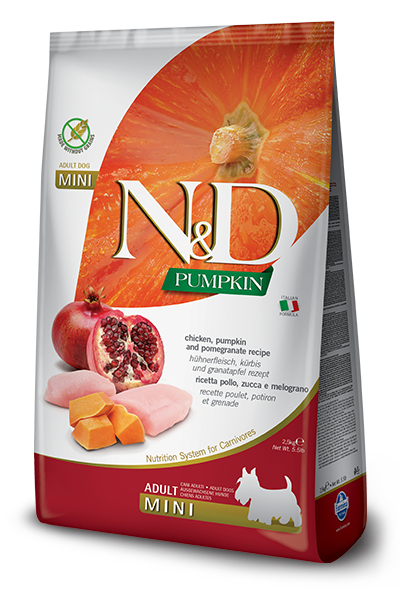 Farmina N&D Chicken, Pomegranate & Pumpkin Dry Food For Adult Dogs - Mini