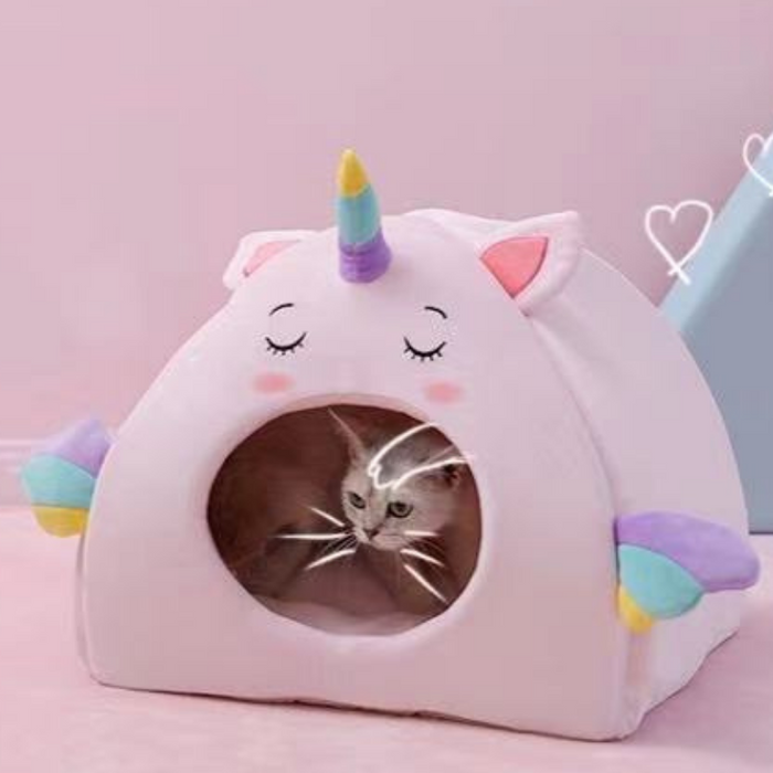 Fukufuku Unicorn House Pet Bed