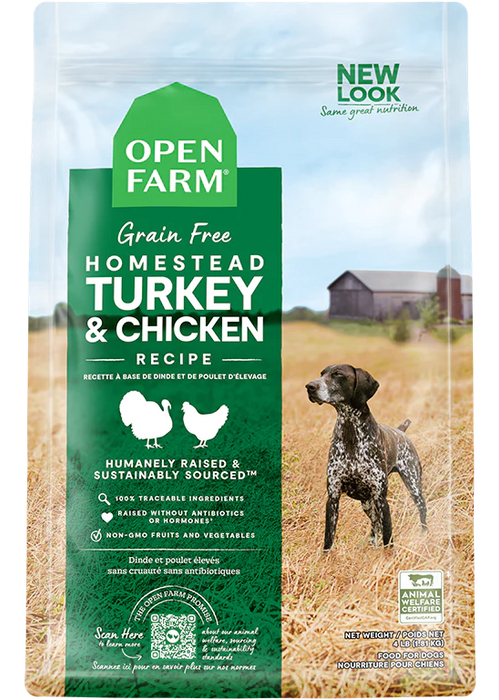Open Farm Homestead Turkey & Chicken Grain Free Dry Dog Food