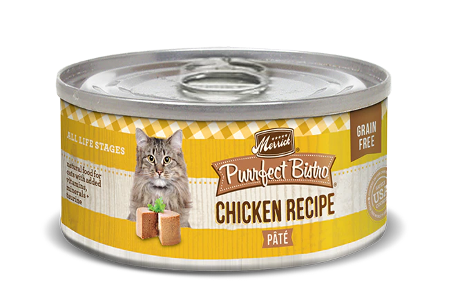 Merrick Purrfect Bistro Chicken Recipe Pate Canned Cat Food