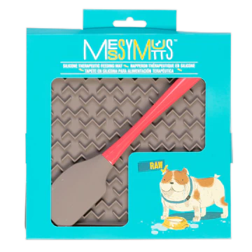 Messy Mutts Silicone Therapeutic Feeding Mat with Spatula