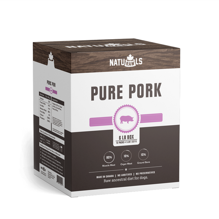 NatuRAWls Pure Pork Raw Dog Food