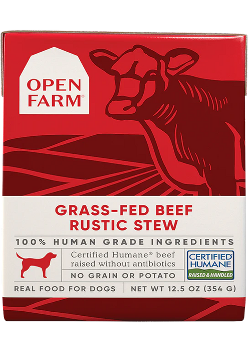 Open Farm Grass-Fed Beef Rustic Stew Wet Dog Food