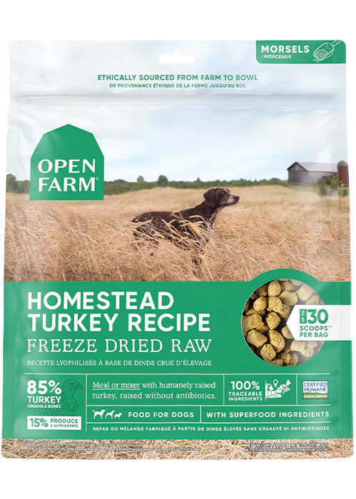 Open Farm Homestead Turkey Freeze Dried Raw Dog Food